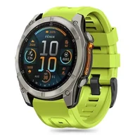 Akcesoria do smartwatchy - Pasek TECH-PROTECT Silicone do Garmin Fenix 5X/5X Plus/6X/6X Pro/7X/8 (51 mm) Limonkowy - miniaturka - grafika 1