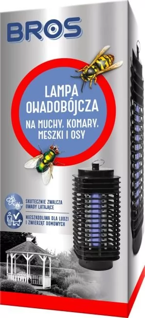 Bros lampa owadobójcza na muchy komary meszki i osy