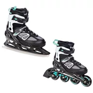 Rolki - Rolki Łyżwy 2w1 Raven Advance Black/Mint 35-39 - miniaturka - grafika 1
