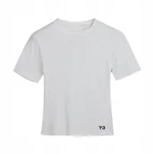Koszulki i topy damskie - Koszulka damska adidas Y-3 Fitted SS Tee elastyczna 100% bawełna roz. M - miniaturka - grafika 1