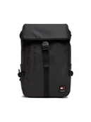 Plecaki - Tommy Jeans Plecak Tjm Daily + Flap Backpack AM0AM12403 Czarny - miniaturka - grafika 1