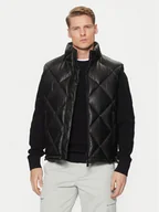 Kamizelki męskie - HUGO Bezrękawnik Borintino2441 50527323 Czarny Slim Fit - miniaturka - grafika 1
