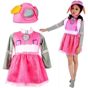 Strój Kostium Przebranie Psi Patrol Skye Paw Patrol S 98-110 - Stroje karnawałowe - miniaturka - grafika 1