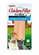 Przysmaki dla kotów - Inaba Ciao Grillowany Filet z Kurczaka dla Kota : Smak - Kurczak w bulionie z przegrzebków 25g - miniaturka - grafika 1