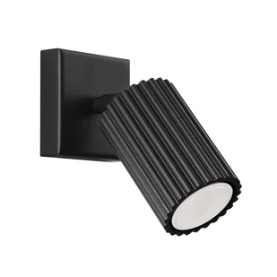Lampa ścienna KARBON GU10 - czarny, podstawa kwadratowa - Lampy ścienne - miniaturka - grafika 1