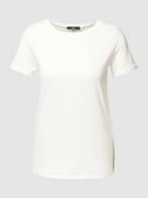 Koszulki i topy damskie - T-shirt z okrągłym dekoltem model ‘MULTIB’ w kolorze białym - miniaturka - grafika 1