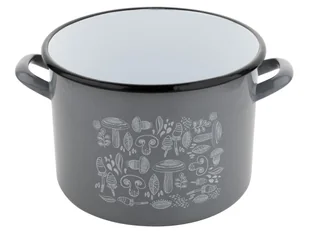 Fl1 GARNEK EMALIOWANY PROSTY PORCINI B/P 22CM 6,25L 000-GAR-22PORCINI - Garnki - miniaturka - grafika 1