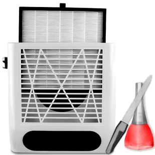 Odkurzacz do paznokci Odkurzacz do paznokci 80W z filtrem Odkurzacz stołowy Profesjonalne zestawy do manicure Odkurzacz do paznokci Pielęgnacja paznokci Manicure Silver Retoo - Filtry do odkurzaczy - miniaturka - grafika 1