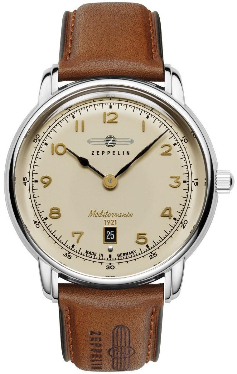 Zegarek Zeppelin Zegarek męski Zeppelin 96405 brązowy