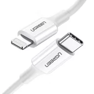 Kable - UGREEN kabel przewód MFi USB Typ C - Lightning 3A 0.5 m biały (US171) 60747 - miniaturka - grafika 1