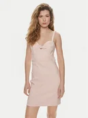 Sukienki - Guess Sukienka koktajlowa Sl Lilia W4GK13 WG492 Różowy Slim Fit - miniaturka - grafika 1