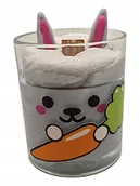 Świece - Świeca sojowa naturalna ozdobna prezent Handmade Wielkanoc Zajączek - miniaturka - grafika 1