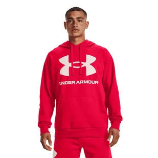 Bluza fitness męska Under Armour Rival Fleece Big Logo Hd z kapturem - Bluzy męskie - miniaturka - grafika 1