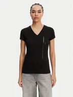 Koszulki i topy damskie - Armani Exchange T-Shirt XW000529 AF10356 UC001 Czarny Slim Fit - miniaturka - grafika 1