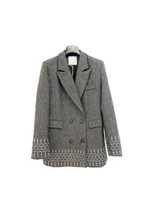 Giacca over spigato Donna TRASH AND LUXURY con swarosky - Marynarki i żakiety damskie - miniaturka - grafika 1