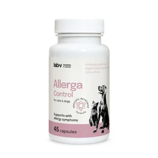 LAB-V Allerga Control – Wsparcie przy objawach alergii 45 kapsułek - Suplementy i witaminy dla psów - miniaturka - grafika 1