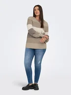 Swetry damskie - ONLY Sweter w kolorze jasnobrązowo-beżowym - miniaturka - grafika 1