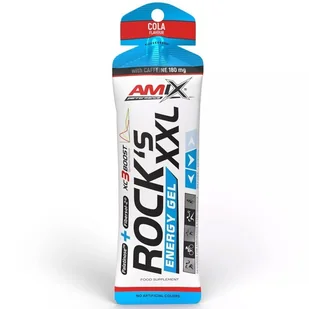 AMIX Rock's Energy Gel XXL With Caffeine 180mg 65g ZEL ENERGETYCZNY Z KOFEINA Cola - Węglowodany - miniaturka - grafika 1