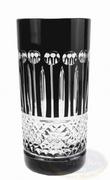 Szklanki - Czarne kryształowe szklanki do wody i drinków 320ml Francuskie 6 sztuk - miniaturka - grafika 1