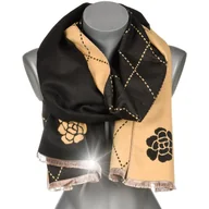 Apaszki i szaliki damskie - Duży Szalik Damski bawełniany ciepły szal jesien - miniaturka - grafika 1