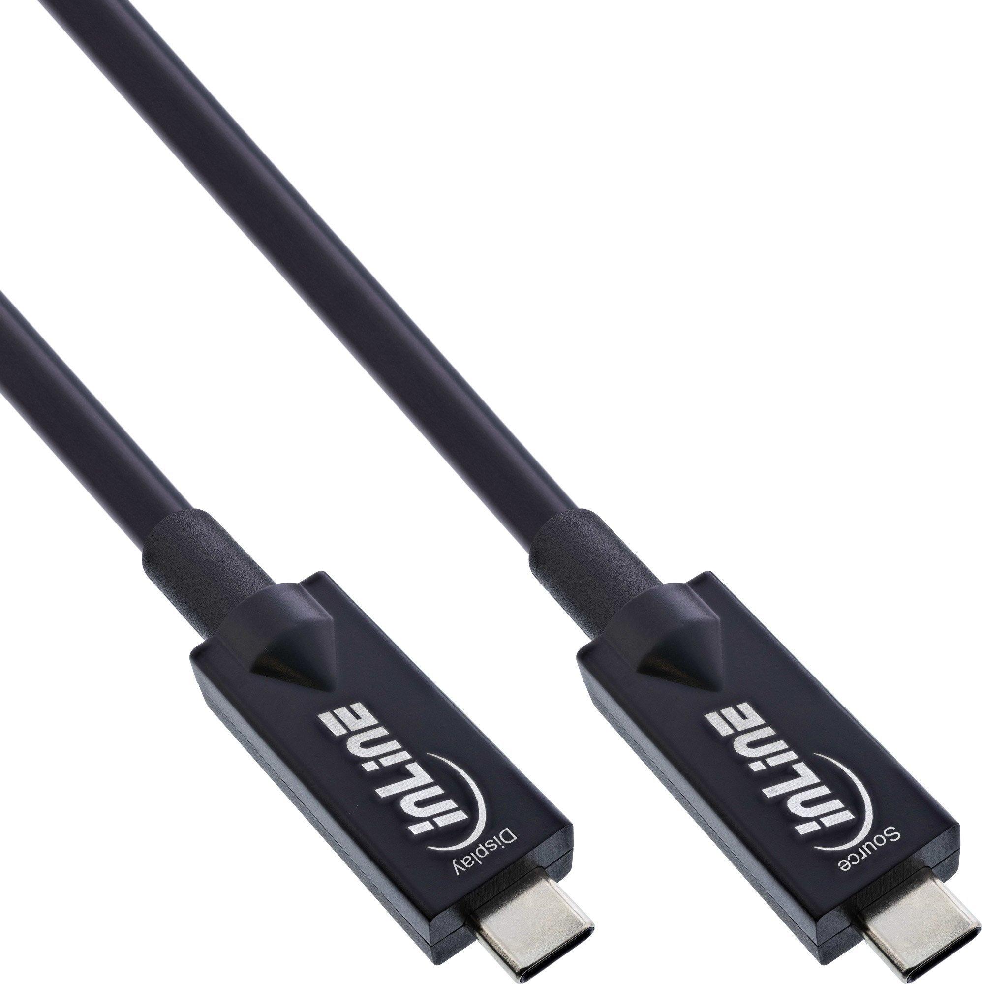 InLine InLine® USB 3.2 Gen.2 AOC cable, USB Type-C male/male, black, 15m
