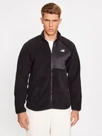 Bluzy męskie - New Balance Bluza Q Speed Sherpa Jacket MJ33285 Czarny Regular Fit - miniaturka - grafika 1