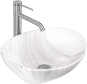 Umywalki - Umywalka nablatowa Rea Sofia Ash Matt - miniaturka - grafika 1