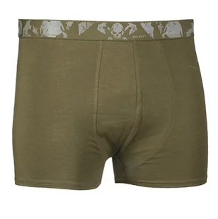 Mil-Tec Bokserki 2-pak "ShortsSkull" Oliwkowe - L - Majtki męskie - miniaturka - grafika 1
