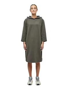 Beyond Now Jasmin GOTS sukienka z kapturem, zielone sukienki dla kobiet UK, wiosenne sukienki damskie, rozmiar XS, 3655 Beluga Zielony, XS - Sukienki - miniaturka - grafika 1