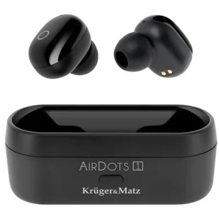 Kruger&Matz Air Dots 1 Czarne - Słuchawki - miniaturka - grafika 1