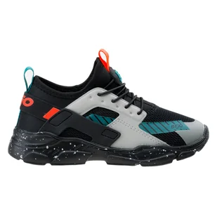 Dziecięce Sneakersy BEJO SLIKTER JR 4738-BLACK/GREY – Czarny - Sneakersy damskie - miniaturka - grafika 1