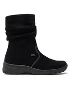 Botki damskie - Rieker Botki Z7171-01 Czarny - miniaturka - grafika 1