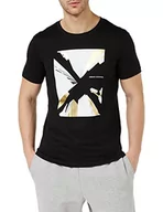 Koszulki męskie - Armani Exchange Męski t-shirt breaking light, czarny, ekstra mały, czarny, XS - miniaturka - grafika 1