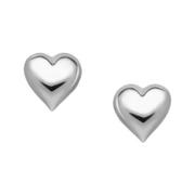 Kolczyki - Srebrne kolczyki serca - miniaturka - grafika 1