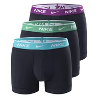 Majtki męskie - Męskie Bokserki NIKE TRUNK 3PK 0000KE1008EWQ – Czarny - miniaturka - grafika 1