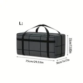 Inne - TEMU 1 sztuka przenośna torba do przechowywania, duża pojemność, torba podróżna, z uchwytem, odpowiednia na kołdrę, ubrania i przedmioty - miniaturka - grafika 1