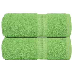 vidaXL Ręczniczki, 2 szt, zielone, 30x30 cm, 360 g/m2, bawełna 100% - Ręczniki - miniaturka - grafika 1