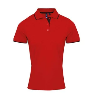 Damska Koszulka Polo Coolchecker W Kontrastowym Kolorze - Koszulki sportowe damskie - miniaturka - grafika 1