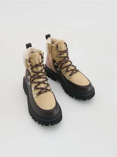 Reserved - Buty trekkingowe z ociepleniem - brązowy - Buty dla dziewczynek - miniaturka - grafika 1