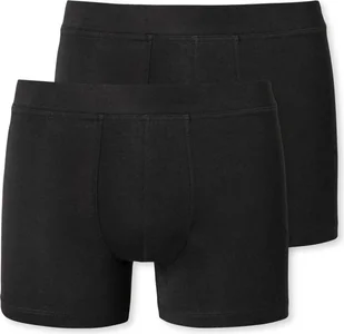 Bokserki chłopięce SCHIESSER, 2-pak - spodenki, spodnie, bawełna stretch, 140-176 czarny 164 - Majtki męskie - miniaturka - grafika 1