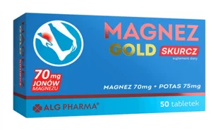 ALG PHARMA POLAND SP. Z O.O. SP.K. ALG PHARMA POLAND SP Z O.O SP.K Magnez Gold Skurcz 50 tabletek - Witaminy i minerały - miniaturka - grafika 1