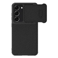 Etui i futerały do telefonów - Nillkin Synthetic Fiber S Case etui Samsung Galaxy S23 pokrowiec osłona na aparat czarne - miniaturka - grafika 1