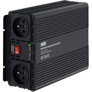 Przetwornica NEWELL NL3381 24V/230-240V 1000W Modyfikowana sinusoida - Przetwornice samochodowe - miniaturka - grafika 1