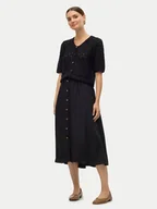 Spódnice - Vero Moda Spódnica midi Melaney 10304134 Czarny Regular Fit - miniaturka - grafika 1