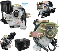 Części motocyklowe - Gaźnik Moretti GY6, 50cc 4T, p.18 mm, ssanie automatyczne, metalowa pokrywa - miniaturka - grafika 1