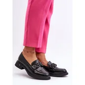 Mokasyny damskie - Mokasyny Damskie z Ozdobami Vinceza 63501 czarne - miniaturka - grafika 1