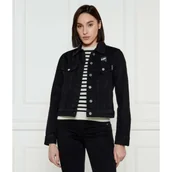 Kurtki damskie - Karl Lagerfeld Kurtka jeansowa IKON PRINT | Regular Fit - miniaturka - grafika 1