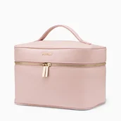 Kosmetyczki, organizery i kuferki - Kosmetyczka PUCCINI FASHION COLLECTION QML002 3C Różowa - miniaturka - grafika 1