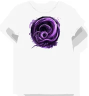 Koszulki i topy damskie - Koszulka damska biała z nadrukiem fioletowego stwora XXL - miniaturka - grafika 1