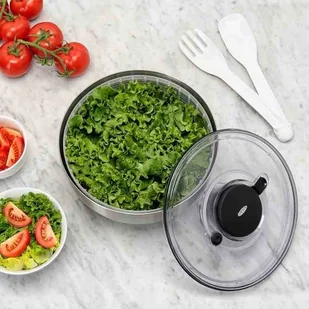 OXO Salad Spinner ze stali nierdzewnej 1071497 - Pozostałe akcesoria kuchenne - miniaturka - grafika 10